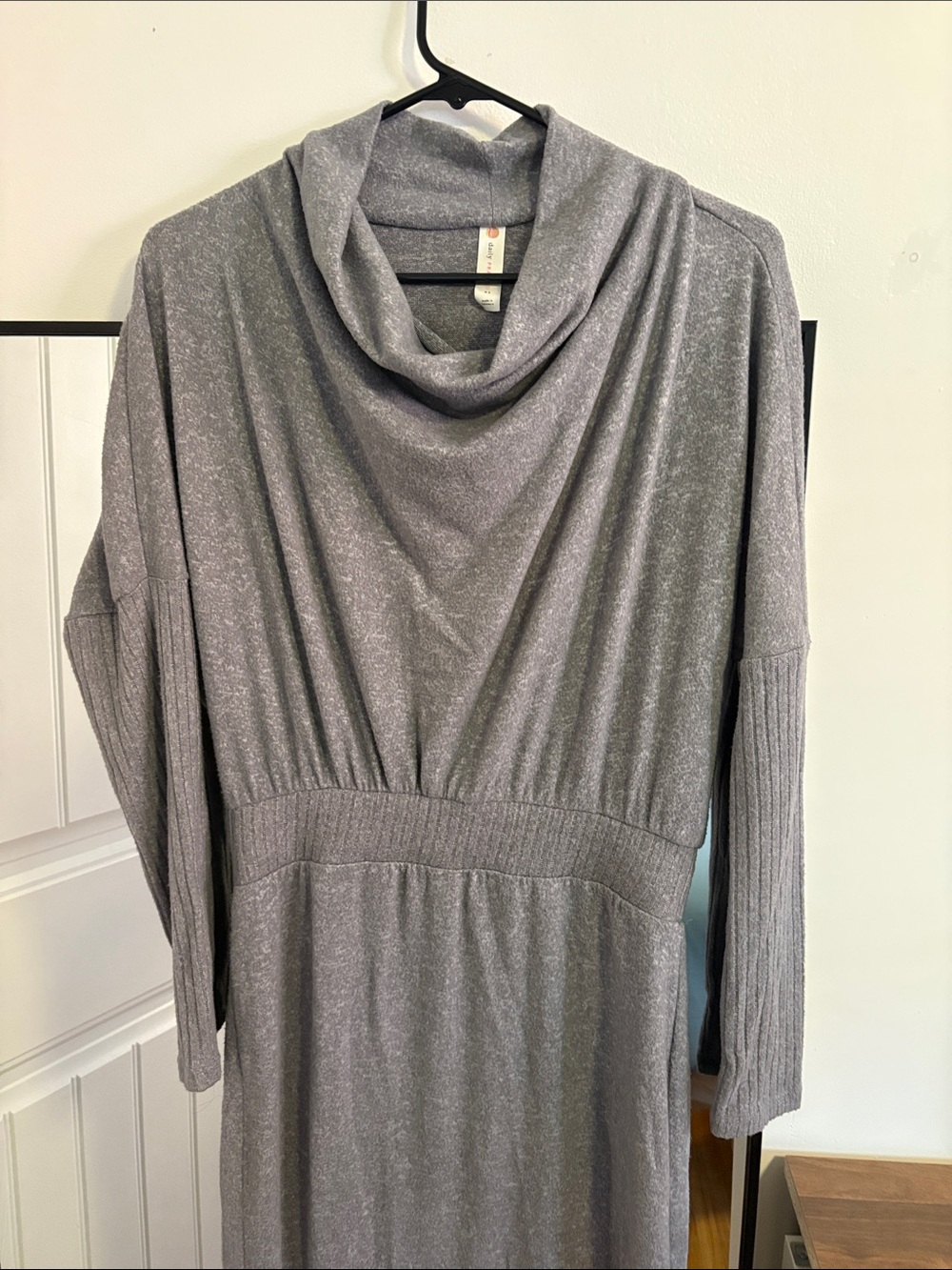 REVOLVE ASTR Grey Midi Sweater Dress